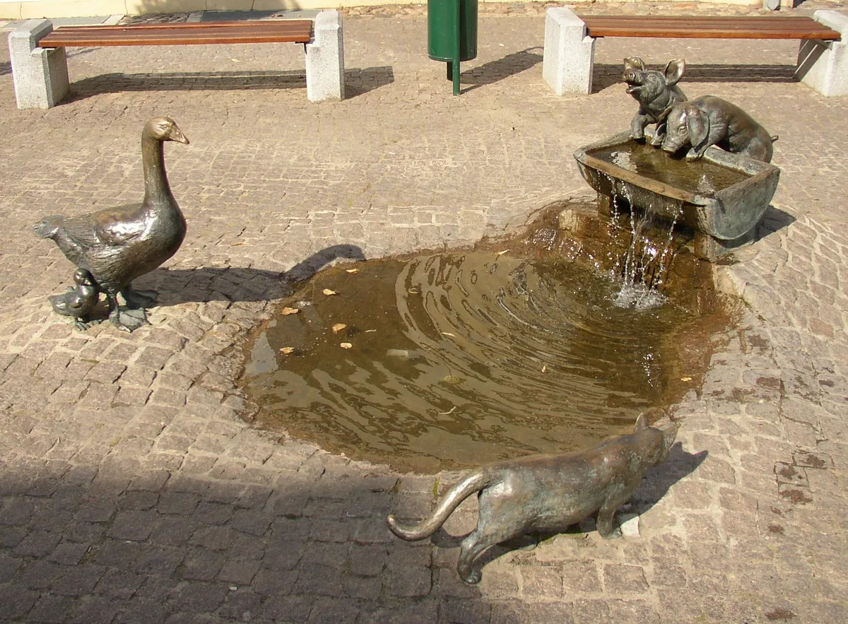 Gänsebrunnen in Perleberg